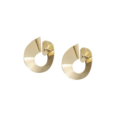 Sohi Minimal Spiral Drop Earrings