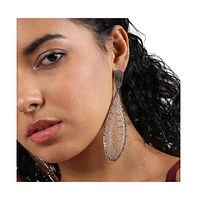 Sohi Maxi Lined Teardrop Drop Earrings