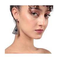 Sohi Triangle Filigree Drop Earrings