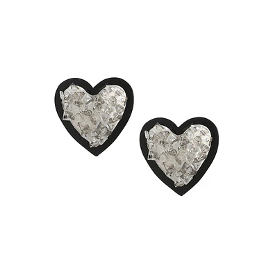 Sohi Heart Shaped Stud Earrings