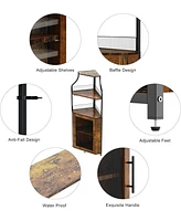 gaomon Corner Bar Cabinet
