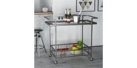 Slickblue Stylish Bar Cart for Portable and Functional Entertaining Storage