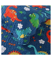 MarCielo 100% Cotton Kids Quilt Dinosaur Bedspread Set for Teens Girls Bedding