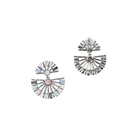 Sohi Half Circular Drop Earrings