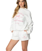 Edikted Women's Cali Bow Sweatshirt