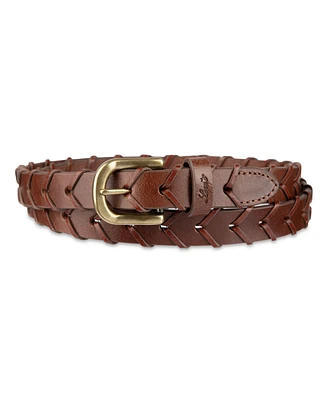 Levi's Women's Fully Adjustable Skinny Braided Genuine Leather Belt