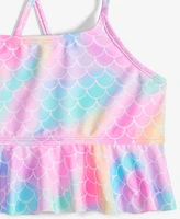 Breaking Waves Big Girls Peplum Tankini Top & Scoop Bottom Swimsuit