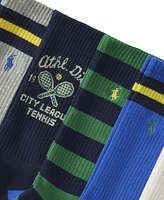 Polo Ralph Lauren Men's 6-Pk. Athletic Club Bear Crew Socks