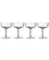 Godinger Sullivan Street Fluted Coupe Glasses, Set of 4