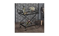 Slickblue Trendy Bar Cart for Functional and Elegant Beverage Storage and Display