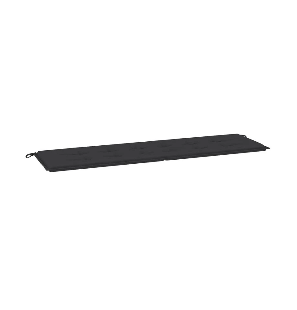vidaXL Garden Bench Cushion Black 70.9"x19.7"x1.2" Oxford Fabric