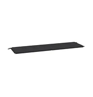 vidaXL Garden Bench Cushion Black 70.9"x19.7"x1.2" Oxford Fabric