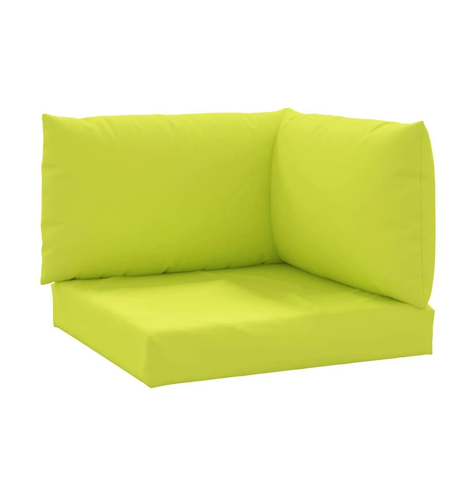 vidaXL Pallet Cushions 3 pcs Bright Green Oxford Fabric