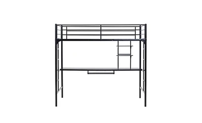 Slickblue Table Shelf Elevated Bed for Space-Saving Storage and Comfortable Sleeping