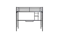 Slickblue Table Shelf Elevated Bed for Space-Saving Storage and Comfortable Sleeping