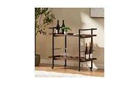 Slickblue Chic Bar Cart for Stylish and Convenient Drink Storage and Serving