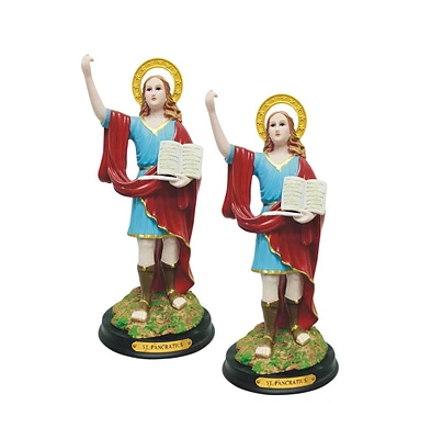 Fc Design "2-pc Set" 12"H Saint Pancratius Statue Holy Figurine Statue Ornament Home Room Office Decor and Perfect Ideas for Housewarming, Holidays an