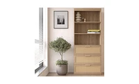 Slickblue Tall Storage Cabinet for Maximized Organization and Space Efficiency