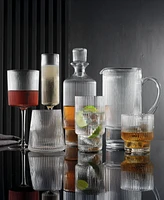 Godinger Sullivan Street Fluted Highball Glasses, Set of 4