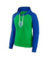 Fanatics Women's Rave Green Seattle Sounders Fc Instep Pullover Hoodie