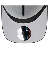 New Era Men's Black Cincinnati Bengals Midnight Ink Tonal Text A-Frame Trucker 9FORTY Adjustable Hat