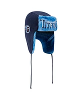 New Era Men's Navy Tennessee Titans Helmet Head Trapper Knit Hat