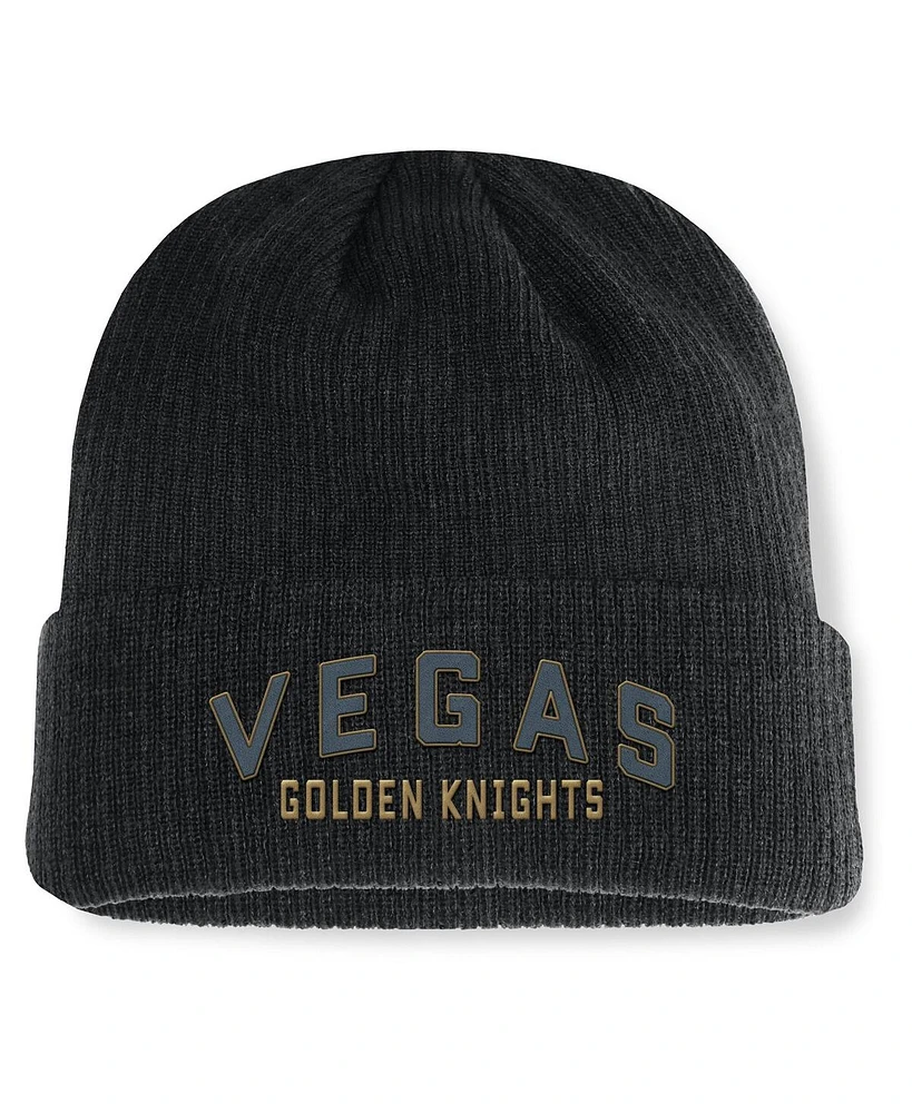 Fanatics Men's Black Vegas Golden Knights Andee Cuffed Beanie