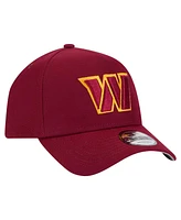 New Era Men's Burgundy Washington Commanders A-Frame 9FORTY Adjustable Hat