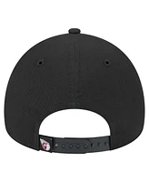 New Era Men's Black Cleveland Guardians 9FORTY A-Frame Adjustable Hat