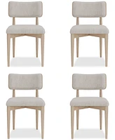 Lunare 4-Pc. Curved Chair Set