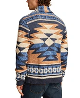 Lucky Brand Men's Southwestern Printed Cardigan Sweater