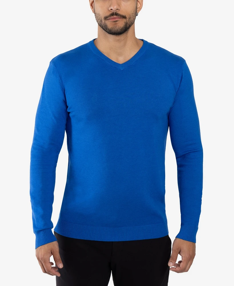 X-Ray Men's Basic V-Neck Pullover Midweight Sweater