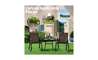 Slickblue Stylish Patio Rocking Chair for Comfortable Outdoor Relaxation