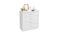 Slickblue 4-Drawer Nightstand Dresser for Stylish and Functional Bedroom Storage