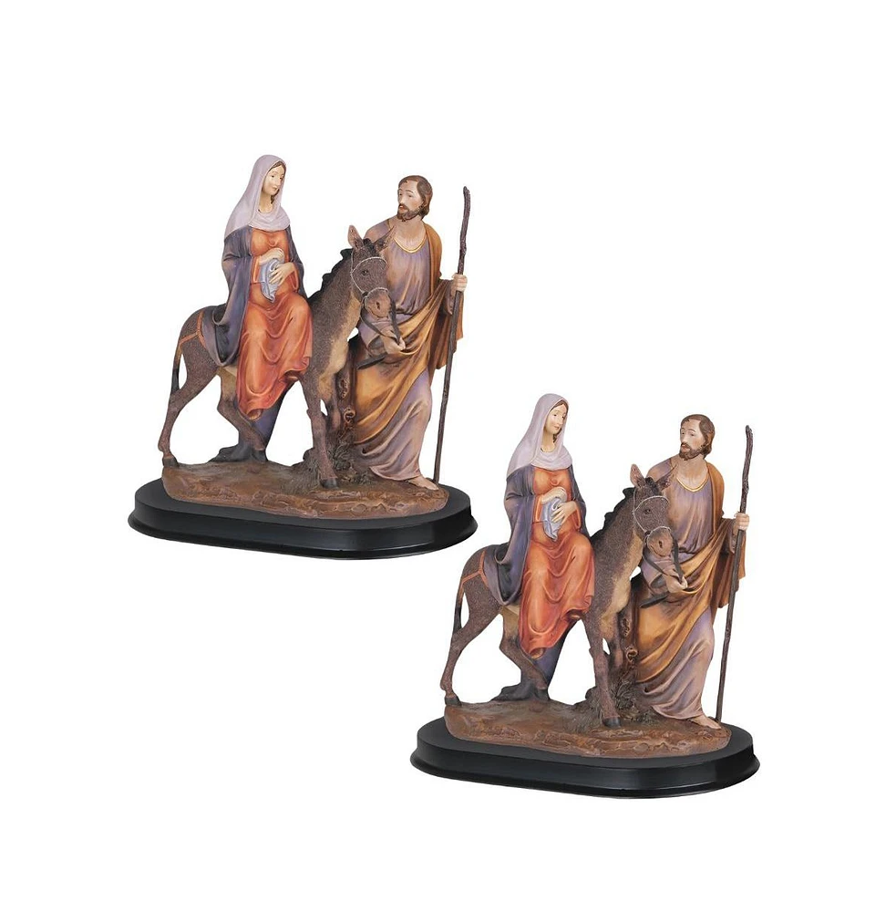 Fc Design "2-pc Set" 12"H The Pilgrims Statue Holy Figurine Statue Ornament Home Room Office Decor and Perfect Ideas for Housewarming, Holidays and Bi