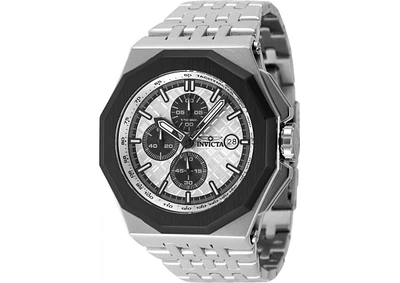 Invicta Men's 47391 Akula Quartz Chronograph Black, Silver Dial Watch