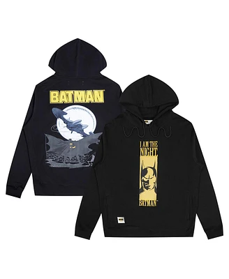 Freeze Max Men's Black Batman Comics I Am The Night Pullover Hoodie