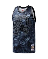 Mitchell & Ness Men's Vince Carter Black Toronto Raptors Hardwood Classics 1998/99 Tie-Dye Swingman Jersey