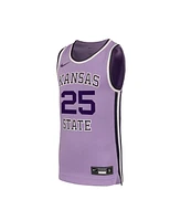 Nike Big Boys and Girls 25 Lavender Kansas State Wildcats Retro Replica Basketball Jersey