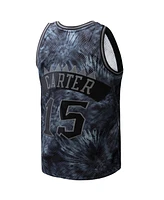 Mitchell & Ness Men's Vince Carter Black Toronto Raptors Hardwood Classics 1998/99 Tie-Dye Swingman Jersey