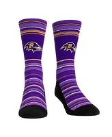 Rock 'Em Men's Baltimore Ravens Primary Crew Socks Boxer Briefs Combo Pack