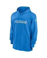 Nike Men's Powder Blue Los Angeles Chargers 2023 Sideline Lightweight Performance Hooded Top