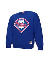 Mitchell & Ness Men's Royal Philadelphia Phillies Basic Logo Pullover Sweatshirt