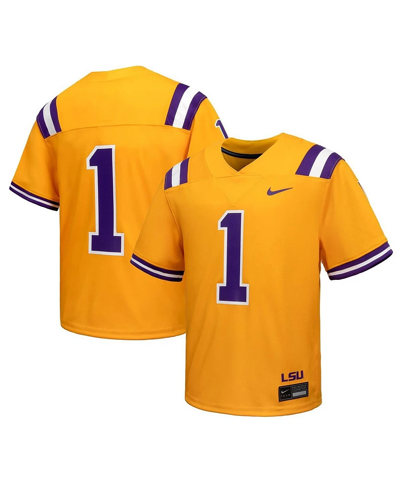 Nike Toddler 1 Gold Lsu Tigers Alternate Untouchable Jersey