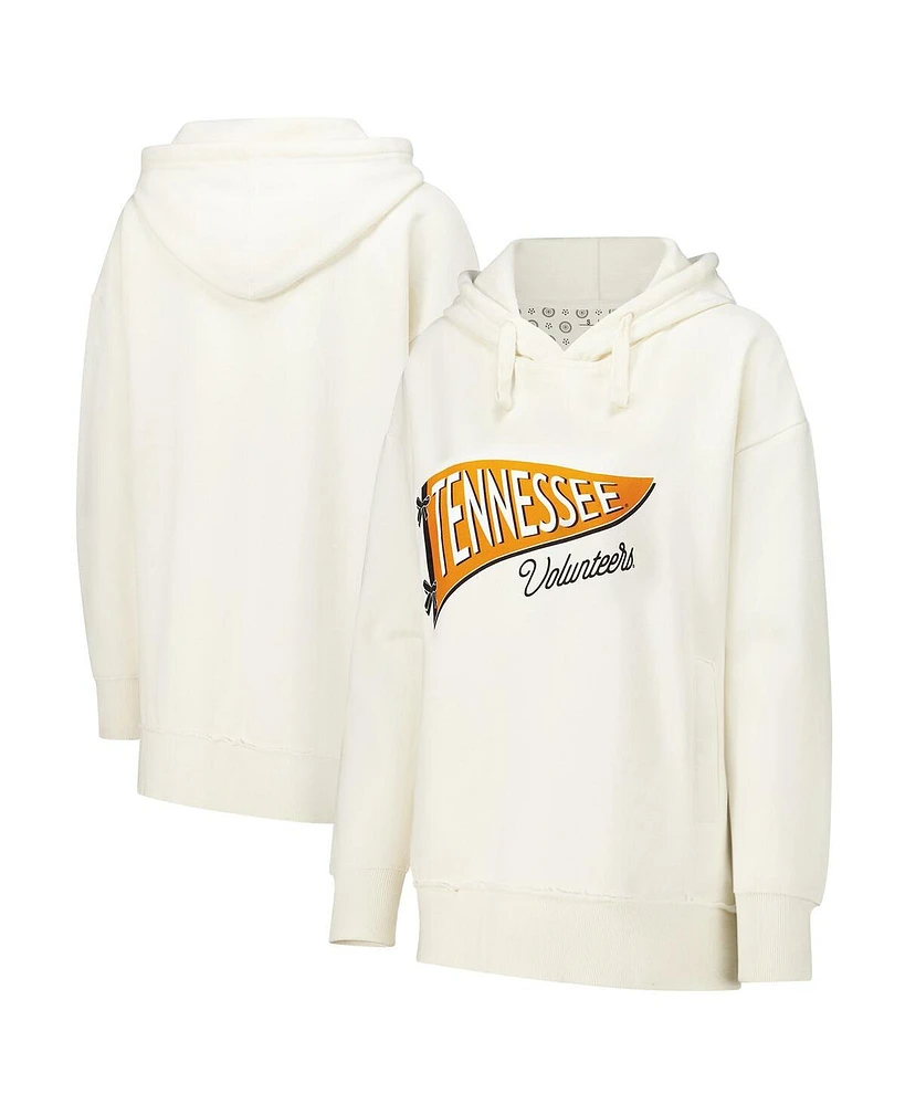 Pressbox Women's Cream Tennessee Volunteers Marni Pullover Hoodie