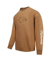 Pro Standard Men's Patrick Mahomes Brown Kansas City Chiefs Pullover Crewneck Sweatshirt