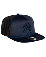 New Era Men's Navy New York Yankees Tone Foam Meshback Golfer Snapback Hat