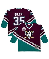 Mitchell & Ness Men's Jean-Sebastien Giguere Purple Anaheim Ducks 2002-03 Power Play Jersey