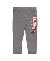 Outerstuff Girls Toddler Ohio State Buckeyes Clubhouse Pullover Hoodie and Legging Set