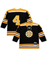 Mitchell & Ness Men's Bobby Orr Black Boston Bruins Big Tall 1971/72 Blue Line 2.0 Jersey